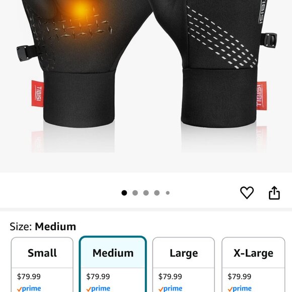 Lightweight Winter Gloves for Men Women, Touch Screen Warm Running Gloves, Windp - Picture 2 of 10